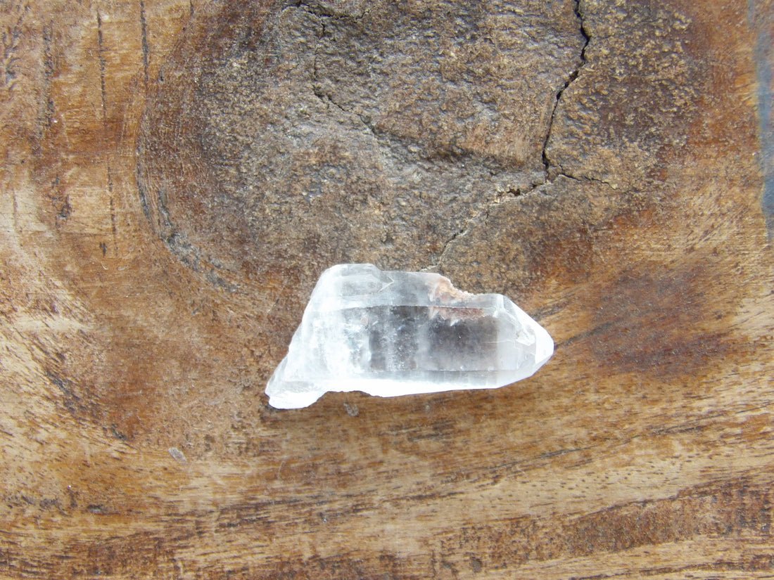  Clear Quartz point - unique inclusion