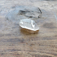 Twin Clear quartz crystal point natural earth grown