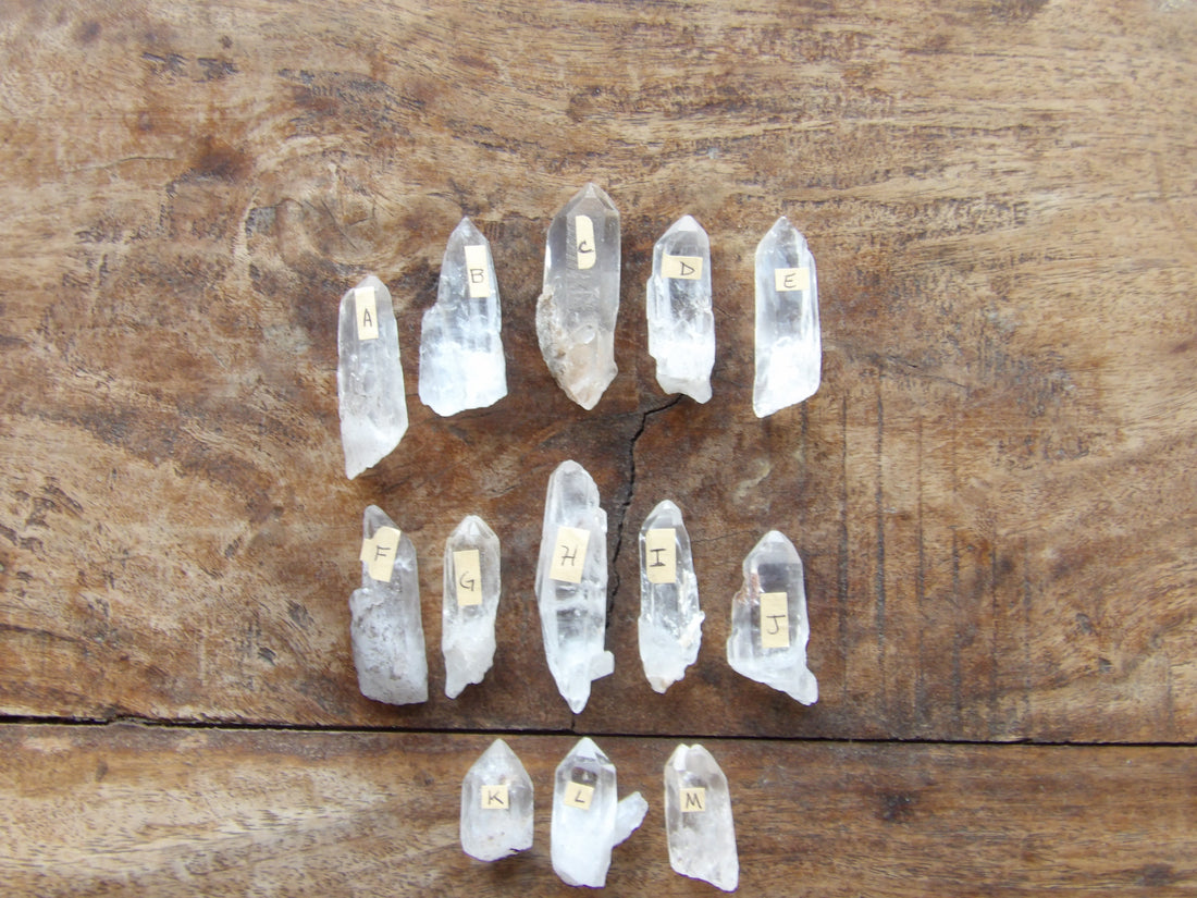Sedona Charged Clear Quartz points Star Woman Crystals